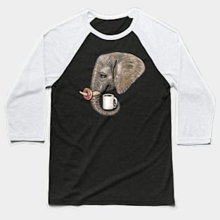 "Elephants Deserve Sprinkles" - Java Jungle collection Baseball T-Shirt